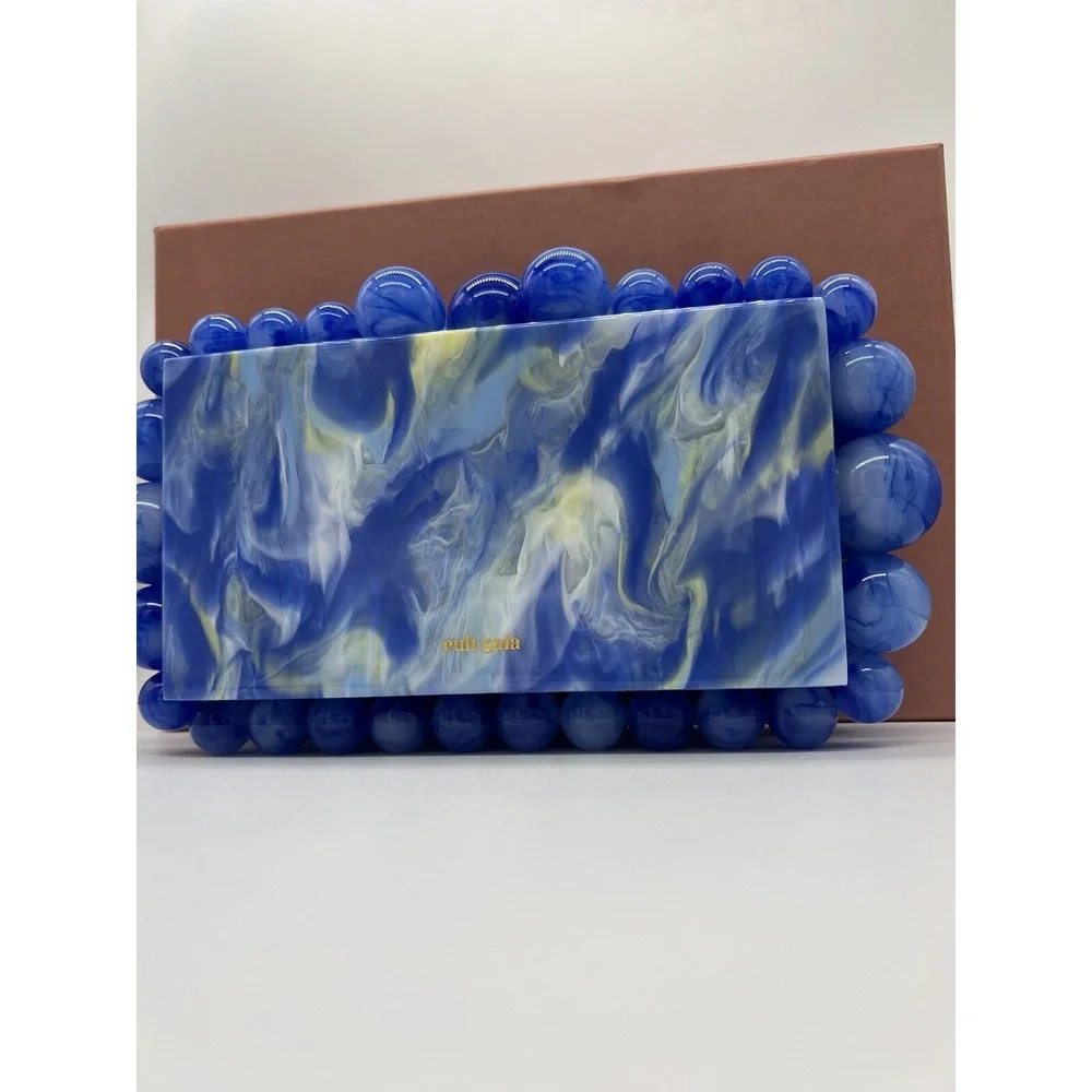 Cult Gaia Glacier Blue Eos Acrylic Clutch - Picture 3 of 3